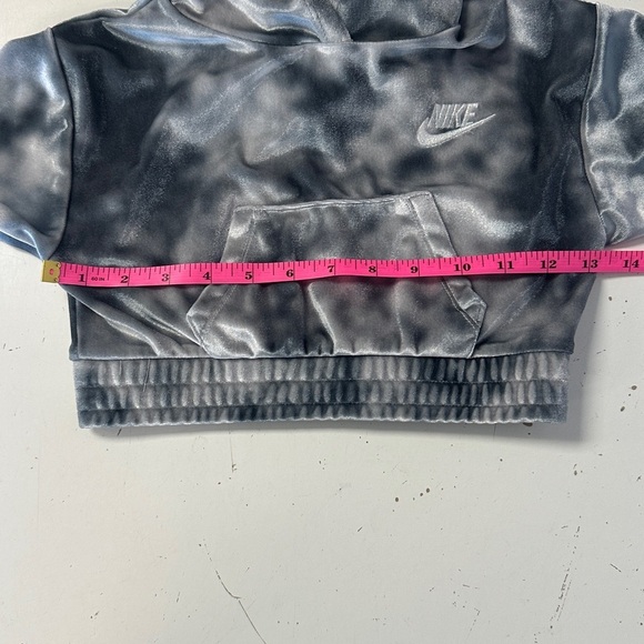 Nike Velour Tie Dye Hooded Tracksuit Gray Silver 12m NWOT - Picture 5 of 10